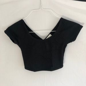 Black crop top